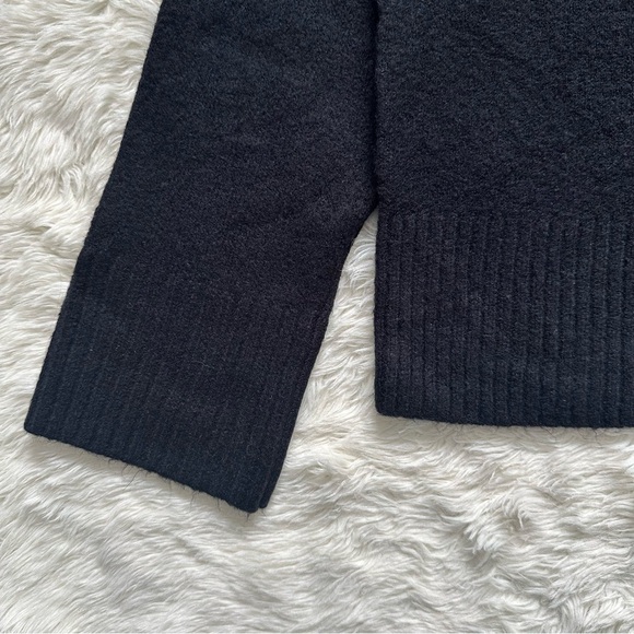 J. Crew Factory Sweater Girlfriend Crewneck In Extra-Soft Yarn Black XL NWT New - Picture 6 of 11